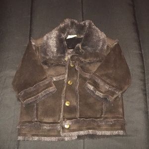 TODOR Polyester and Suede Jacket